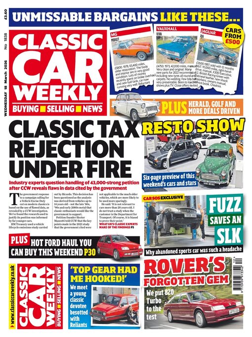 Title details for Classic Car Weekly by H BAUER PUBLISHING LIMITED - Available
